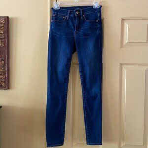 J Crew 9 inch High Rise Toothpick Lyocell Jeans 24